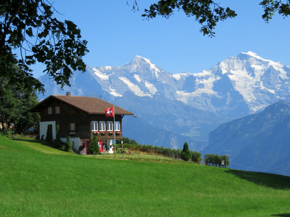 Switzerland blue summer
