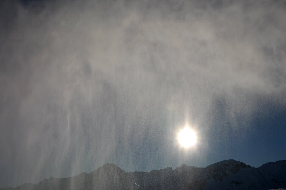 Fog sun backlighting