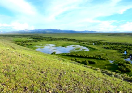 The Illinois River and adjacent wetlands and oxbows on Arapaho National Wildlife Refuge