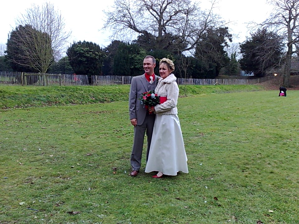 Richard and  Julie's wedding
