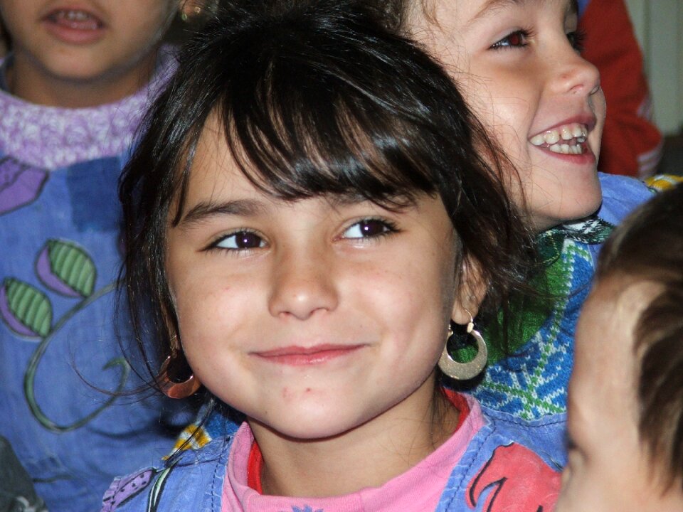 Children laugh happy
