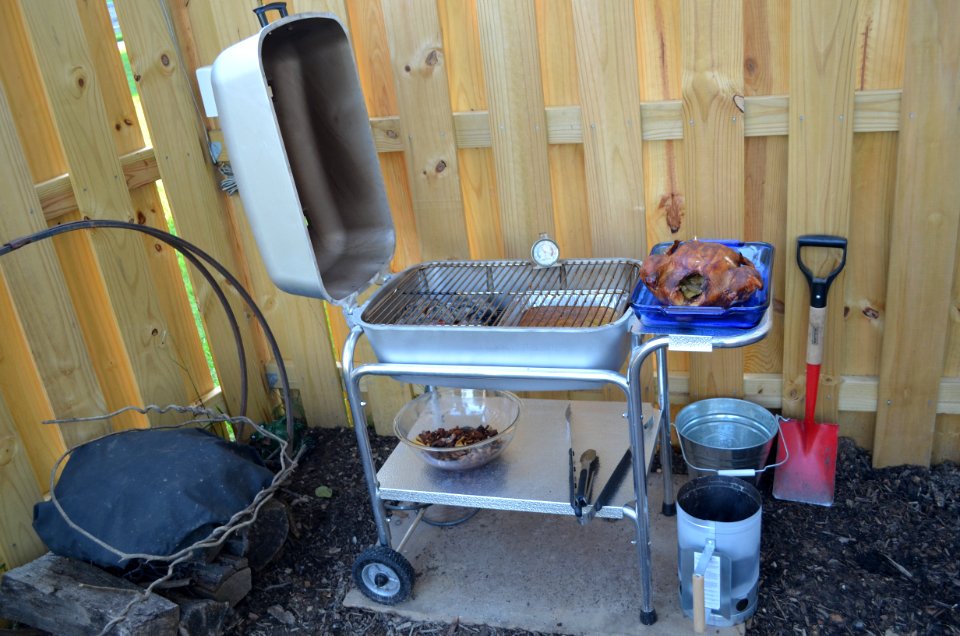 Whole Chicken on the Portable Kitchen Grill
