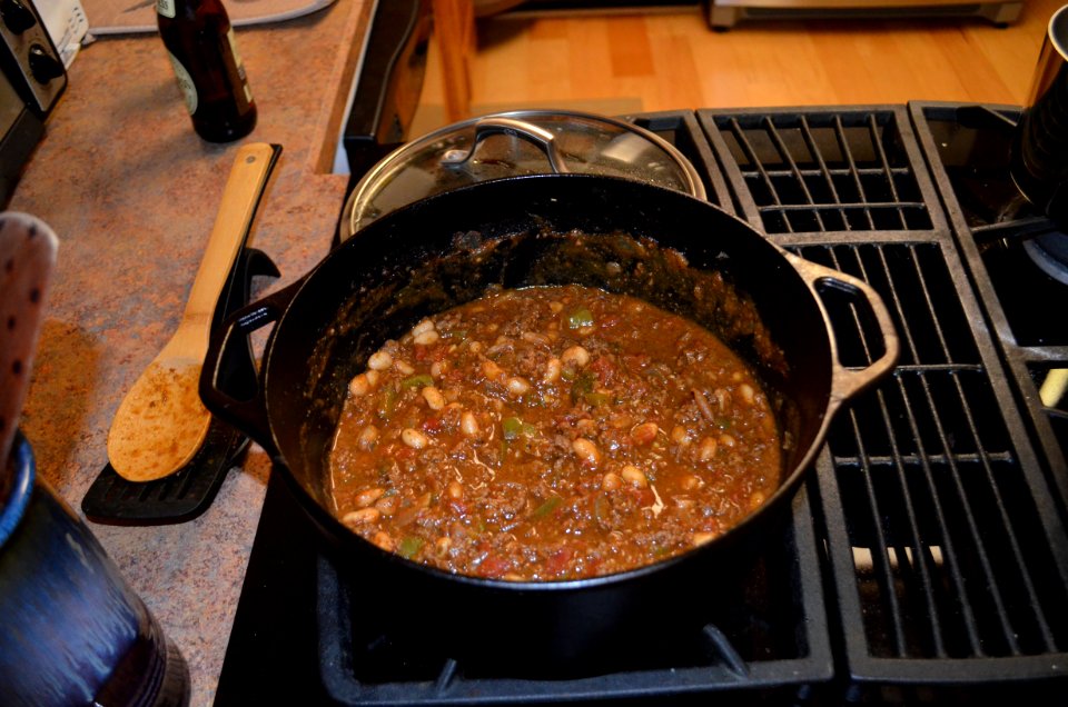 Chili con carne with beans