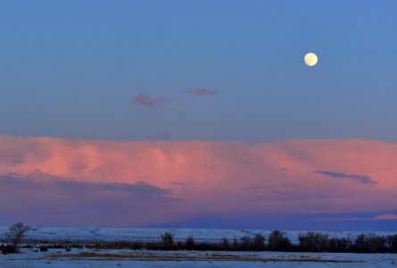 Moonrise at Seedskadee National Wildlife Refuge photo