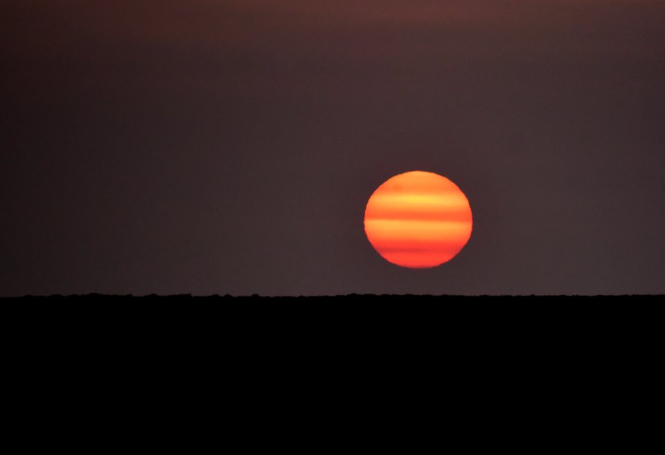 Smoky sunset at Seedskadee National Wildlife Refuge
