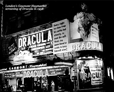 Monstrous Marquee - Dracula - Gaumont Haymarket - London, England - 1958
