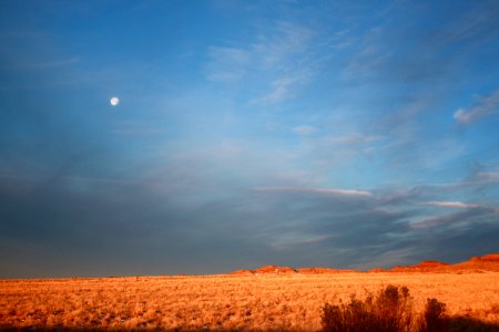 Full Moon at Sunset