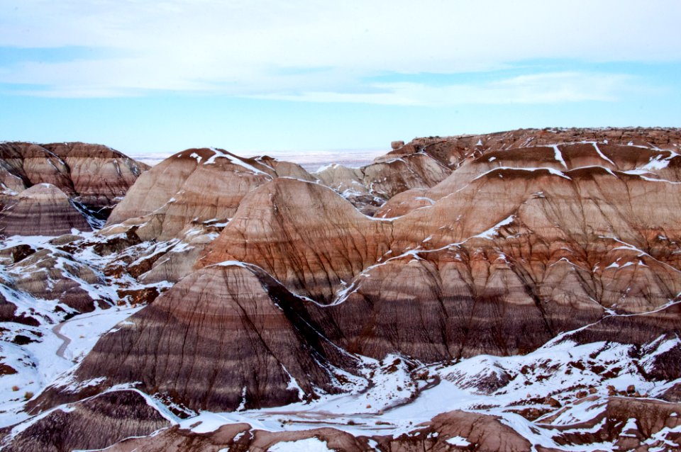 Blue Mesa in the Snow