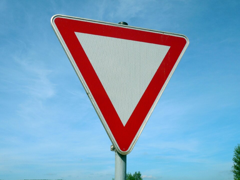 Shield traffic road sign photo