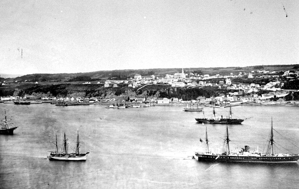 Lévis vue de Québec en 1861