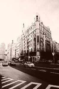 Calle Gran Via, Madrid photo