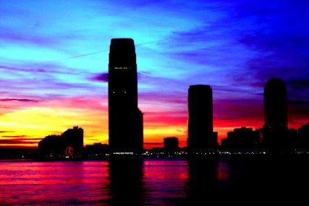 Jersey skyline from the Financial District