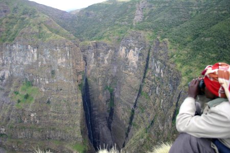 Jinbar Waterfall, Simien Mountains National Park, Ethiopian Highlands photo