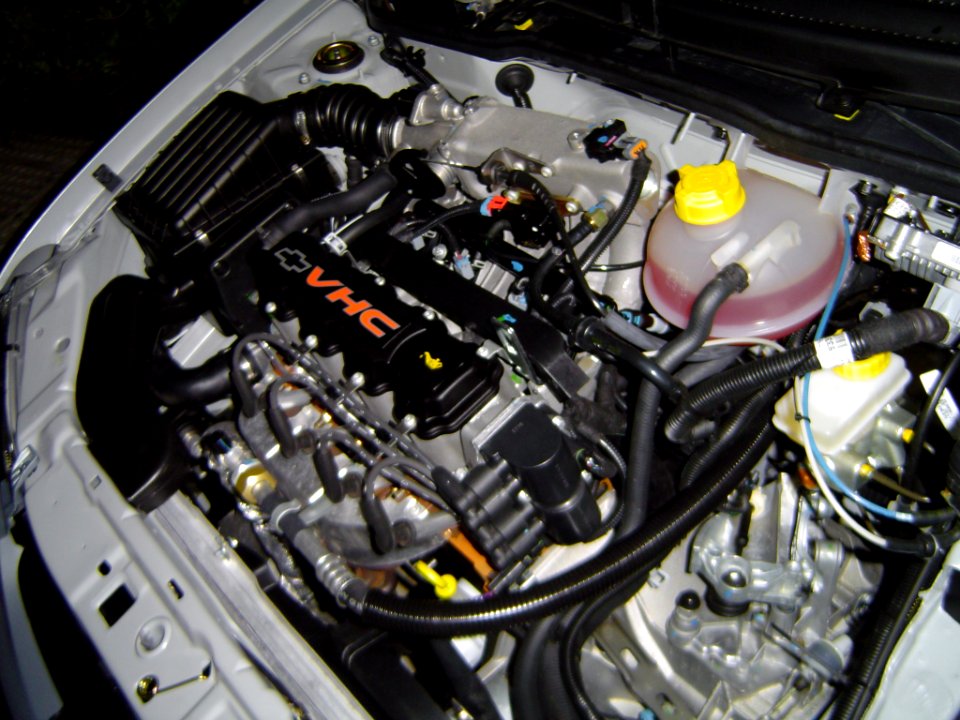 Corsa's Engine Compartment open