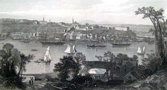 Québec vu de Lévis - non datée - vers 1880 photo