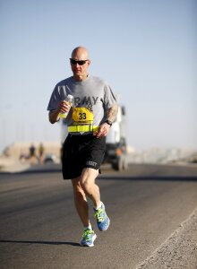 Male athlete marathon photo