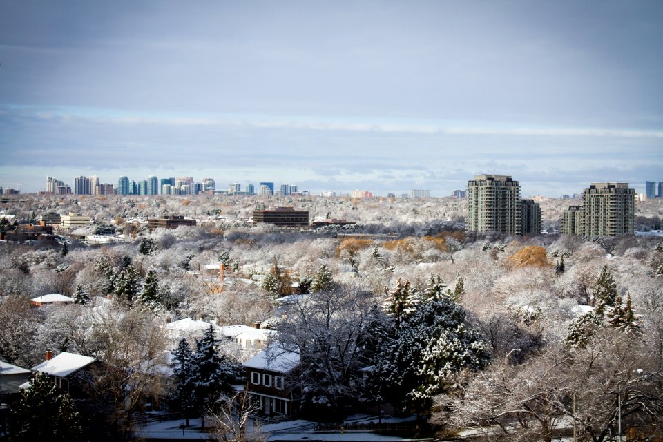 Early snow in Toronto