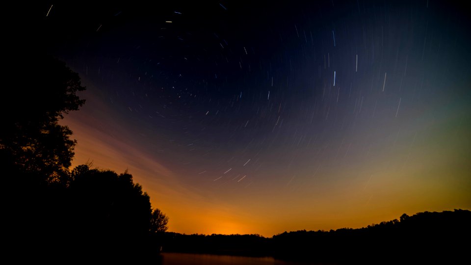 Aurora Light Trails. photo