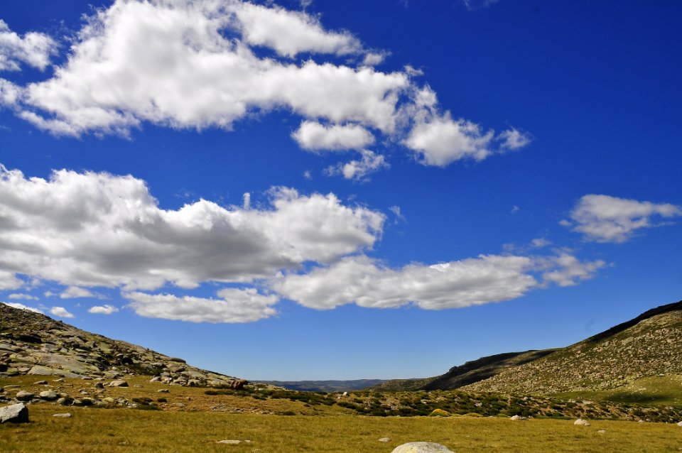 Clouds in blue sky