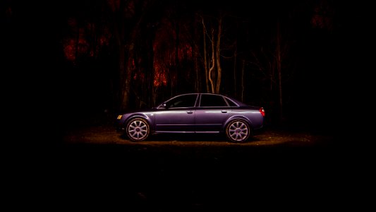 light-painted Audi. photo