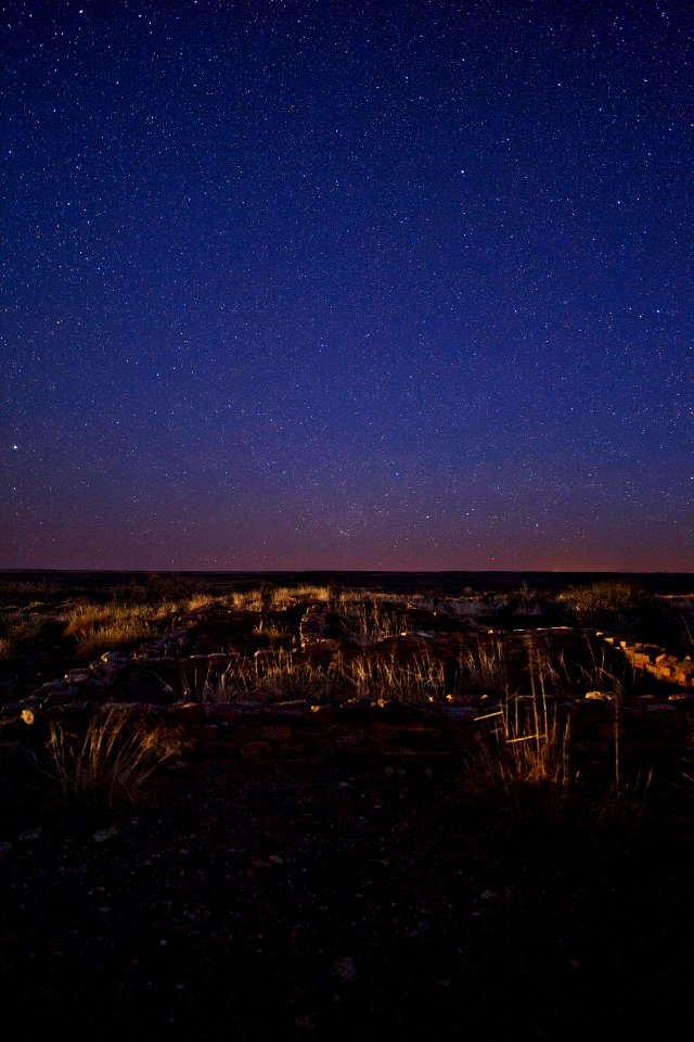 Puerco Pueblo under the stars Andrew V Kearns