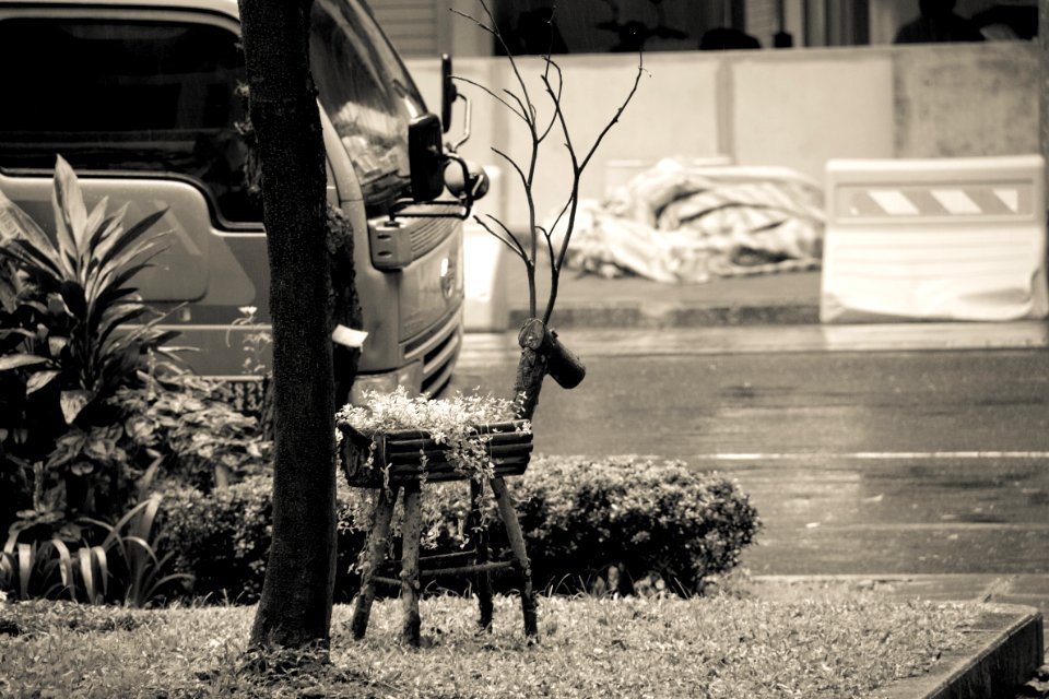 Trunk horse flowerpot