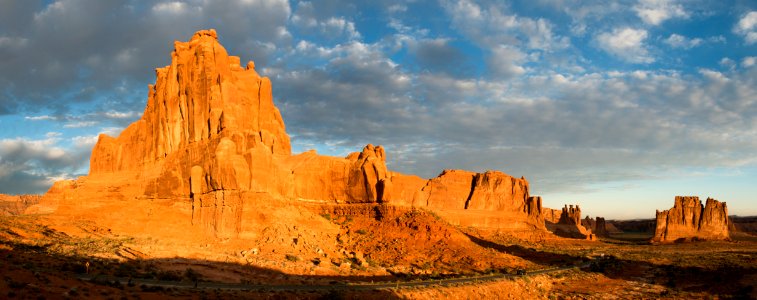 Sunrise panorama from the La Sal Mountains Viewpoint