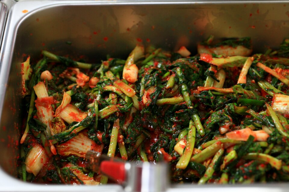 Heat heavy kimchi dining room cooking photo