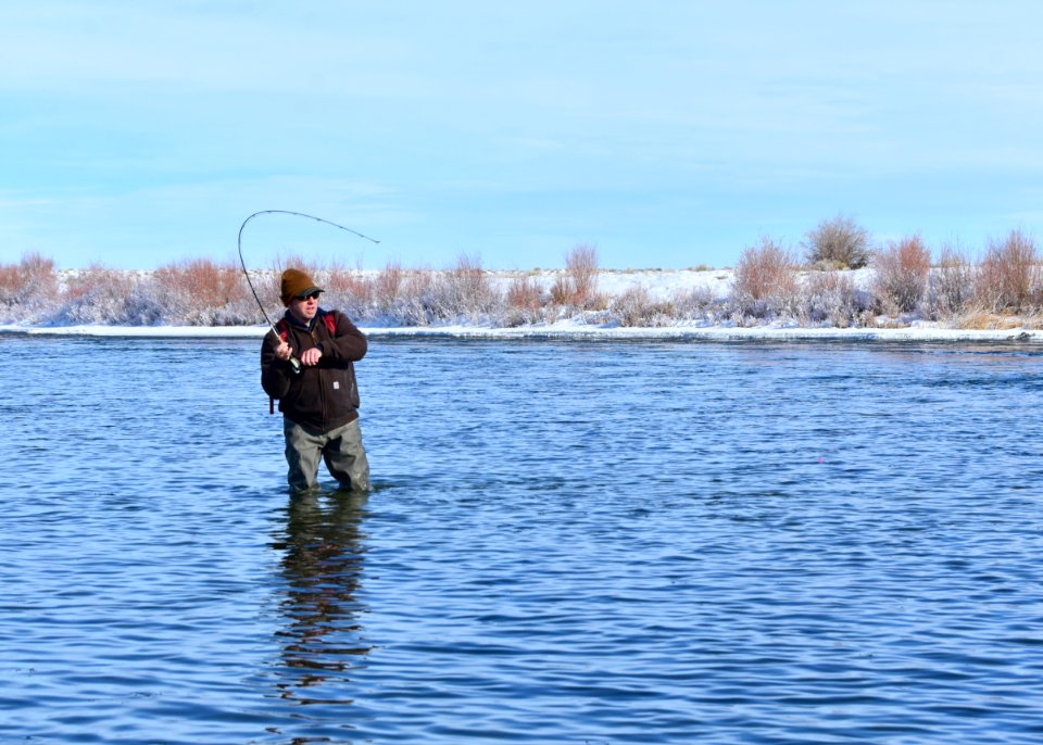 Winter time flyfishing at Seedskadee National Wildlife Refuge