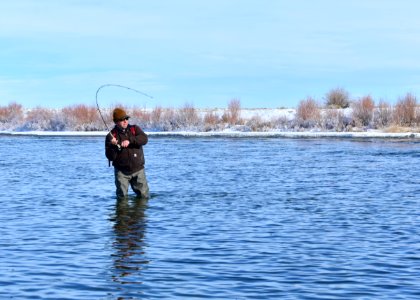 Winter time flyfishing at Seedskadee National Wildlife Refuge