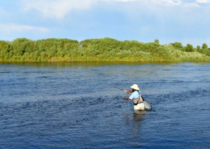 Flyfishing at Seedskadee National Wildlife Refuge photo