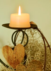 Candlestick shining candlelight photo