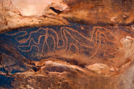 Courthouse Wash Rock Art Panel