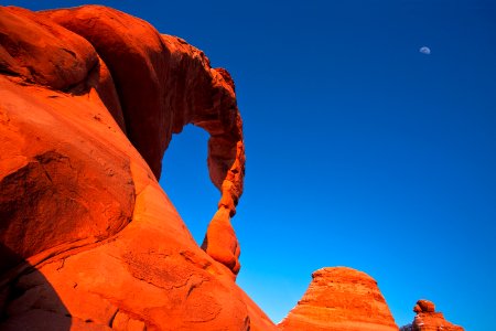 Delicate Arch and Moon photo