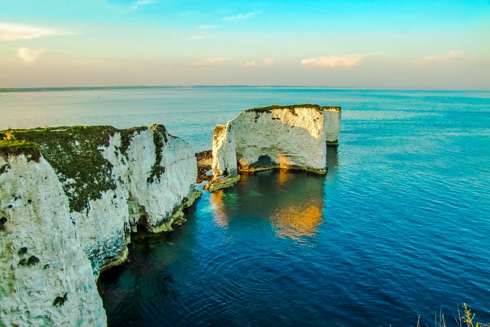 Old harry rocks dorset ocean