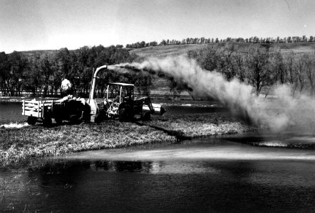 Fertilizing ponds photo