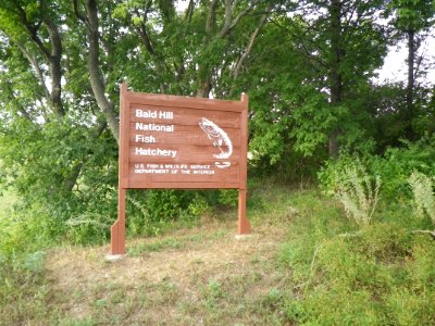 BaldHill Dam NFH enterance sign
