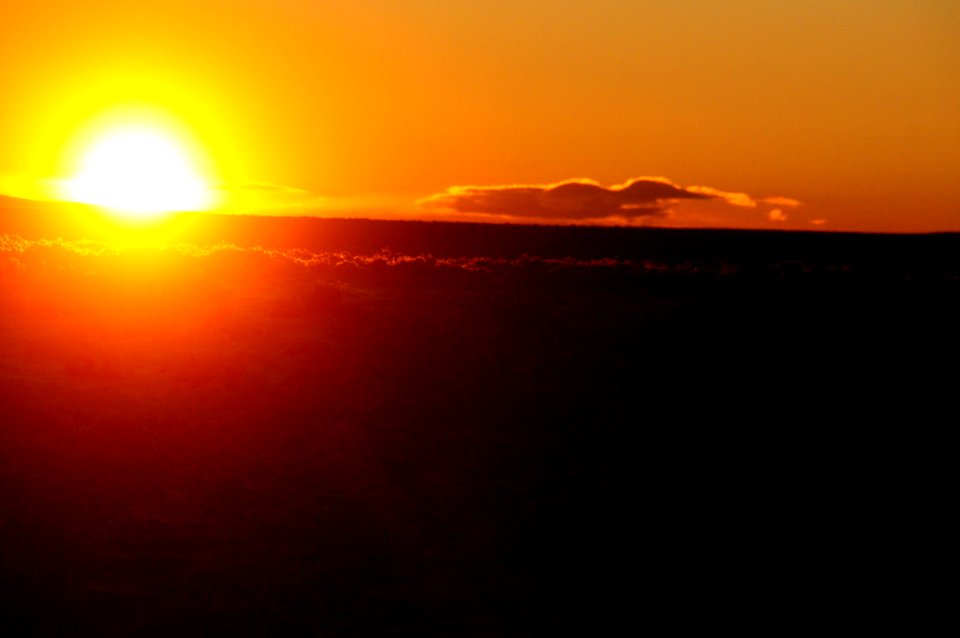 Winter sunset over the sage steppe at Seedskadee National Wildlife Refuge