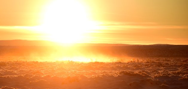 Sage steppe in winter at Seedskadee National Wildlife Refuge