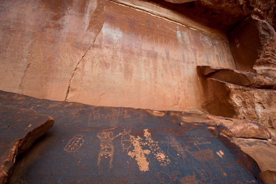Courthouse Wash Rock Art Panel