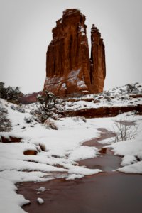 Slush cascades down Park Avenue