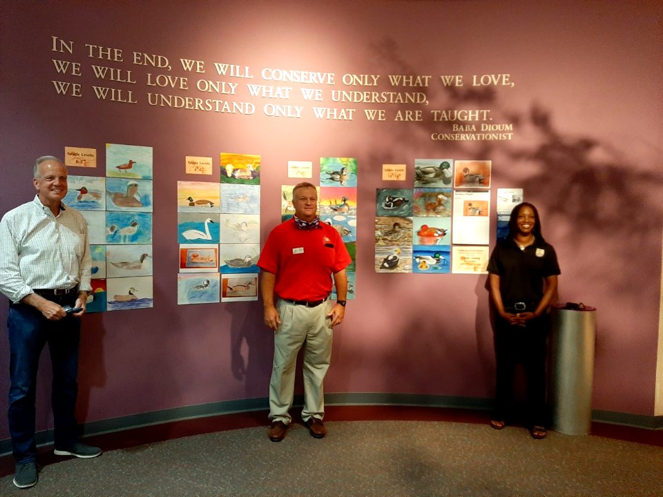 U.S. Fish and Wildlife Service Director, Aurelia Skipwith with Senator Moran and the Director of the Great Plains Nature Center, Marc Murrell