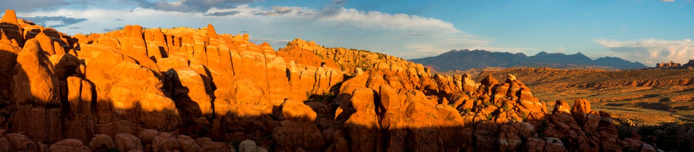 Sunset lights up the Fiery Furnace