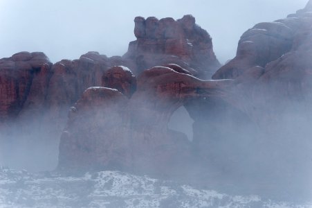 Double Arch in the Fog photo