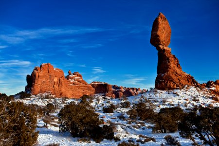 Winter at Balanced Rock photo