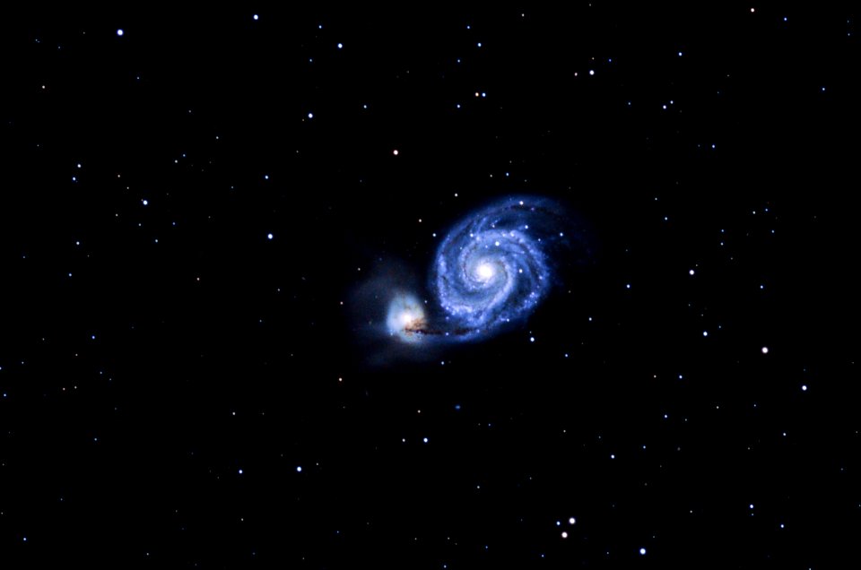 M51 Whirlpool Galaxy near Selby Campground by Tom Segotta