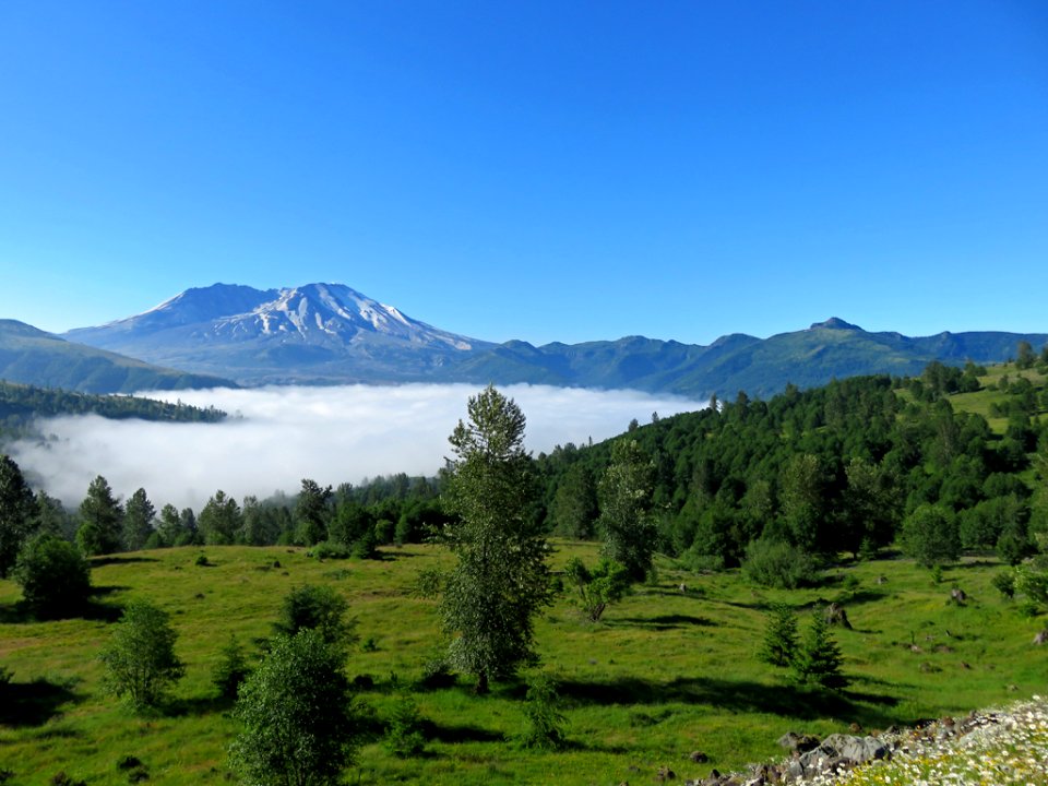 Morning Clouds at Mt. St. Helens NM in Washington