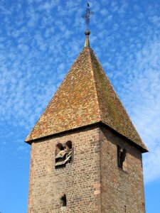 Romanesque church tower photo