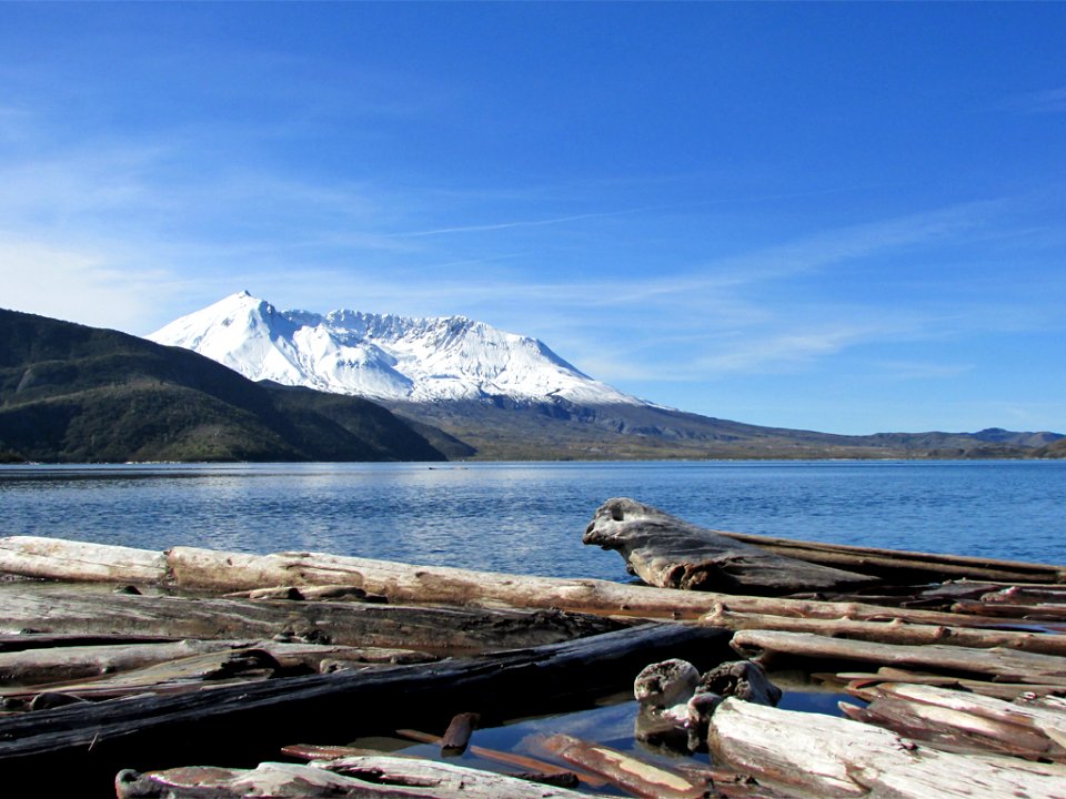 Spirit Lake at Mt. St. Helens in Washington
