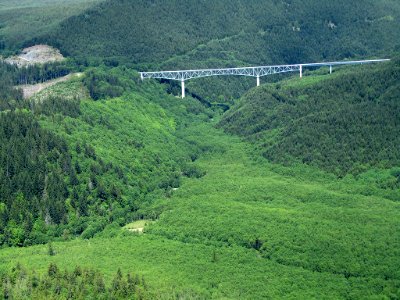 Hoffstadt Creek Bridge by Mt. St. Helens in Washington